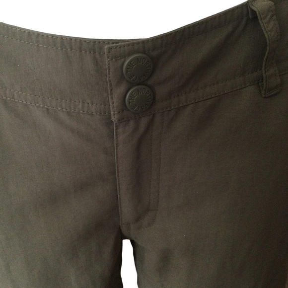 North Face Khaki Green Convertible Outdoor Activewear Pants/Shorts - Picture 4 of 16